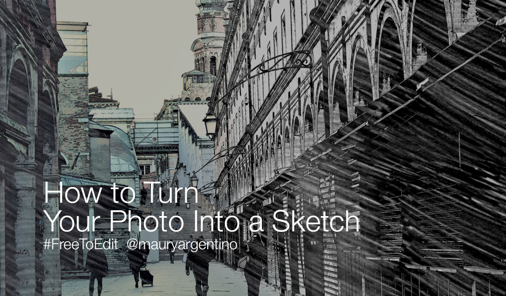turn photo into sketch drawing