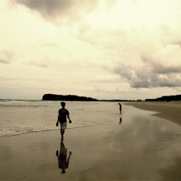 walking barefoot sand coast fraser